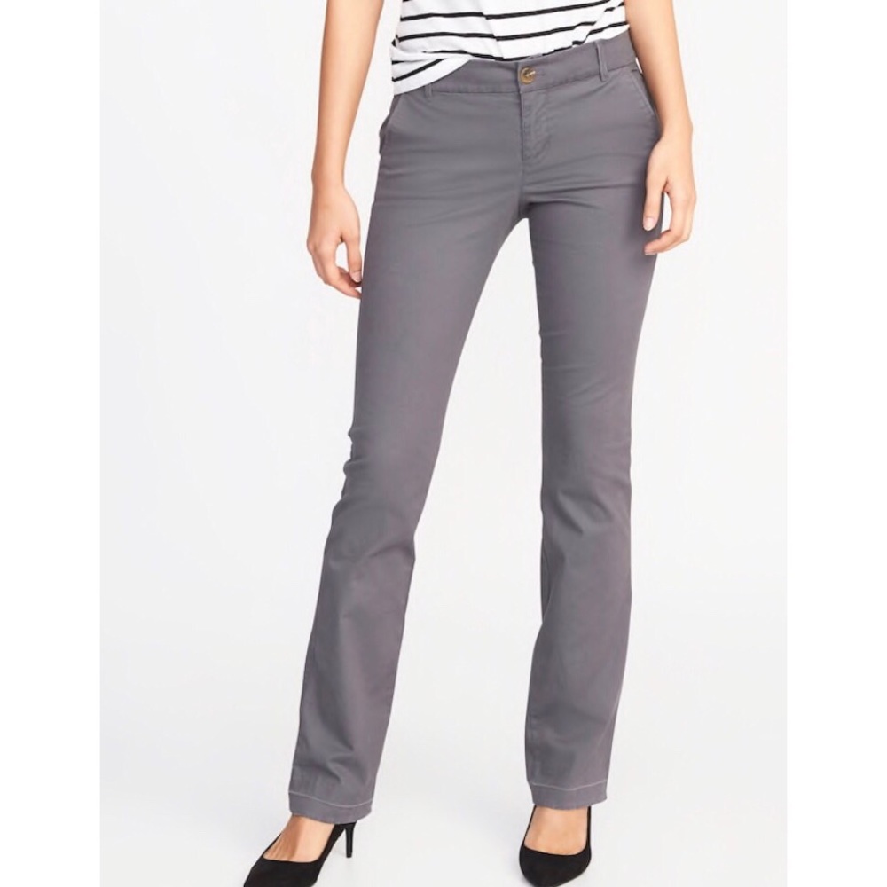 [Old Navy] NWT Gray Mid Rose Boot Cut Khaki Pants